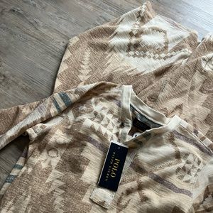 Polo Ralph Lauren Aztec Waffle Knit Maxi Dress